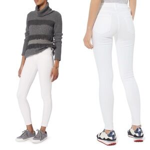 Frame Denim White Le Skinny de Jeanne Mid-Rise Jeans 27